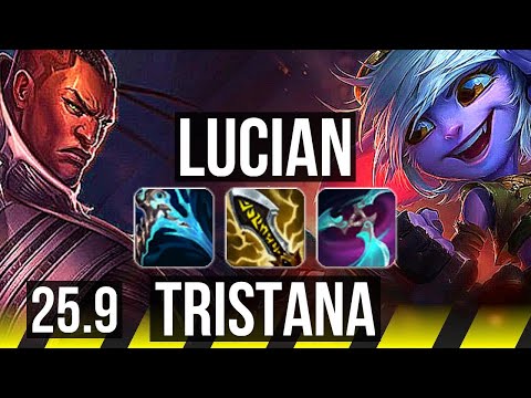 LUCIAN & Yuumi vs TRISTANA & Nami (ADC) | 10/1/5 | NA Master | 25.9