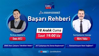 Başarı Rehberi | Başarıya Giden Yol! | Türkçe Doktoru Enes Avcı ve Saniyelerin H