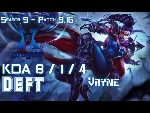 KZ Deft VAYNE vs KAI'SA ADC - Patch 9.16 KR Ranked
