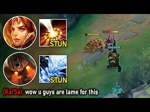 We picked the two highest CC supports bot lane and nobody can move