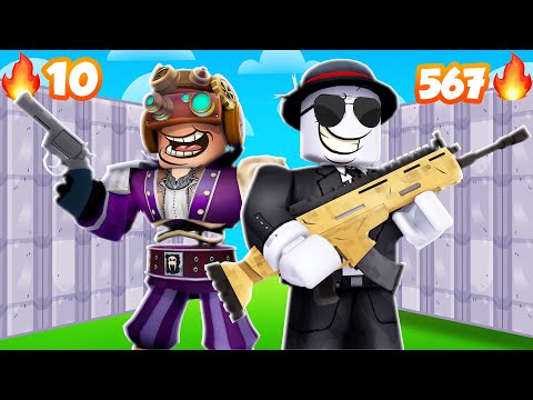 SFIDO i miei amici con le ARMI OP in Roblox Rivals!