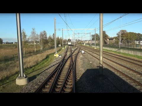 Train cab ride; Tilburg, Industrieterrein yard; track 202a to track 203 (20241027)