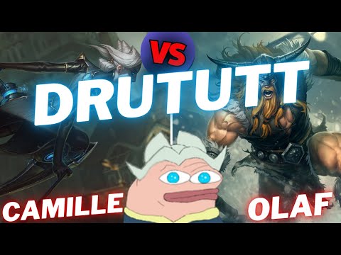 DRUTUTT | CAMILLE  VS OLAF | TOP GAMEPLAY | Patch 15.21 / Season 15 | #LeagueofLegends