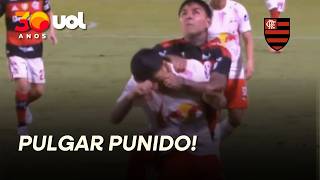 PULGAR SERÁ MULTADO PELO FLAMENGO POR EXPULSÃO CONTRA O RED BULL BRAGANTINO