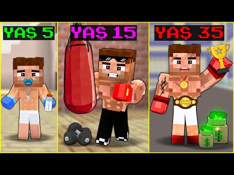 ALI'S LIFE FROM BABY TO FIGHTER! 😱 -Minecraft
