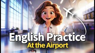 12 Easy English Conversations at the Airport ✈️ Real Life Dialogues A2-B1