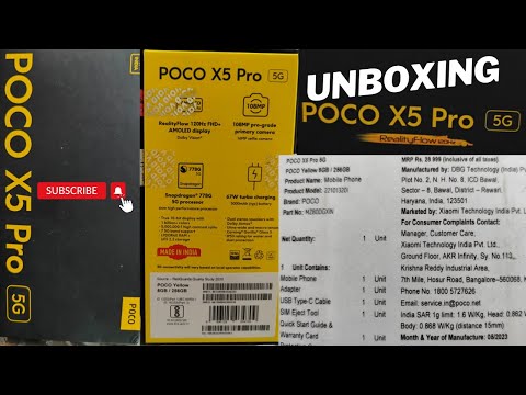 POCO X5 Pro 5G Unboxing: ASMR, BEST Budget All Rounder Mobile
