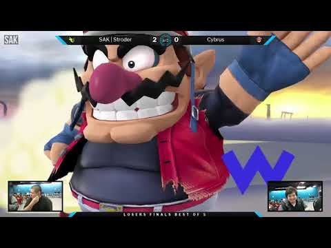 AZML Season 1 Smash 4 Finals Losers Finals - SAK|Stroder (Greninja) vs Cybrus (Wario/Bayonetta)