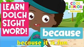 Cool Jr sight word (BECAUSE) gameplay video by HDstdept, 1:23 duration