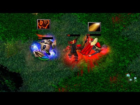 DOTA BLOODSEEKER vs AXE & OMNIKNIGHT COMBO (IQ 200 PLAY)
