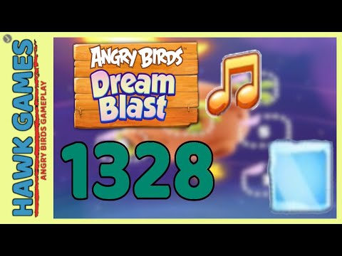 Angry Birds Dream Blast Level 1328 - Walkthrough, No Boosters