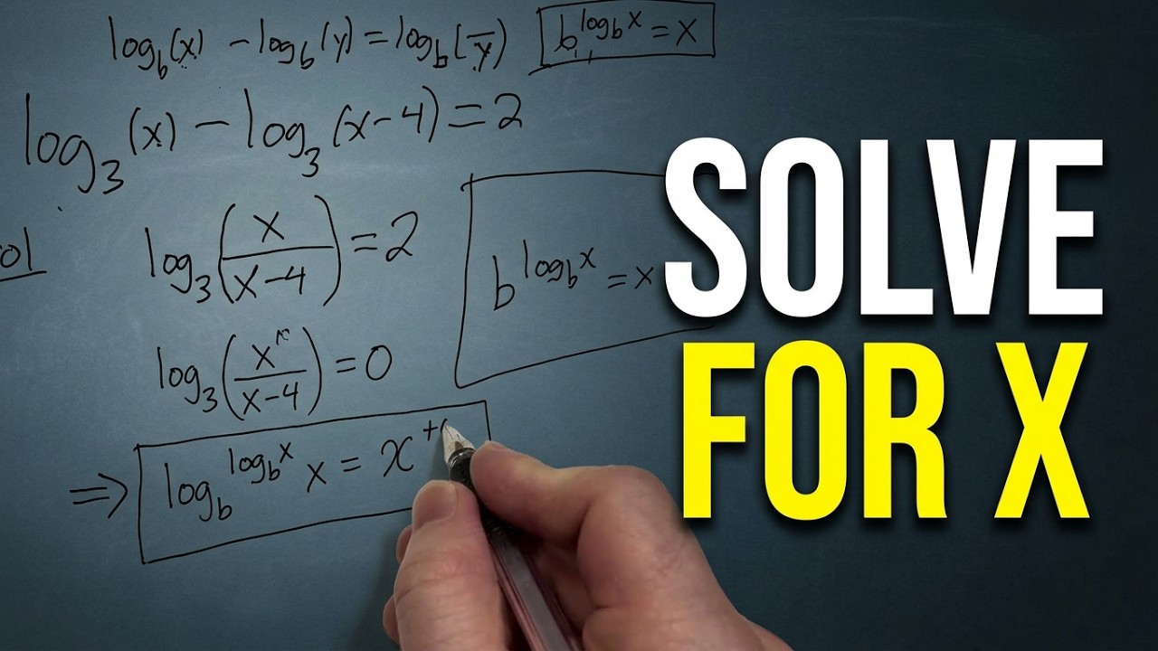 Can You Solve This Logarithmic Equation? (Step by Step Solution)