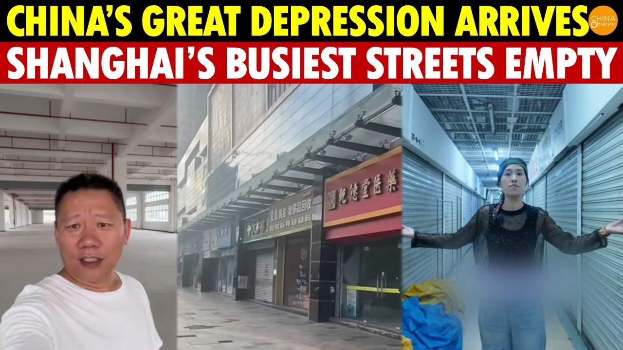 China’s Great Depression Arrives: Shanghai’s Busiest Streets Empty, Factories Shut Down Everywhere