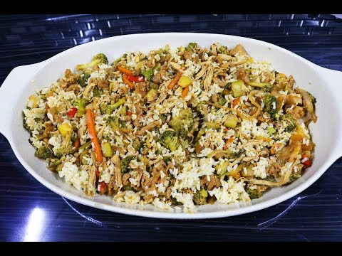 Como Preparar  Arroz Con Verduras Video