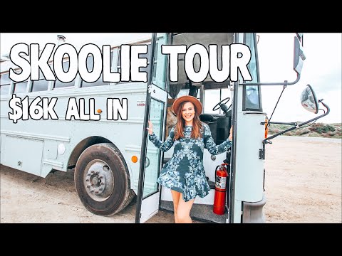 YOUNG COUPLE build an AMAZING TINY HOME out of a SCHOOL BUS | Tío Aventura