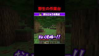野生の作業台 #shorts #マイクラ #Minecraft