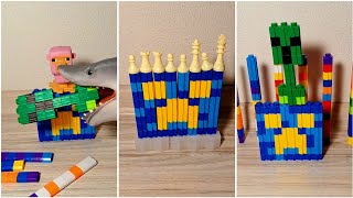 🔥ASMR Lego Minecraft Shark plays Screaming 🦈❤️
