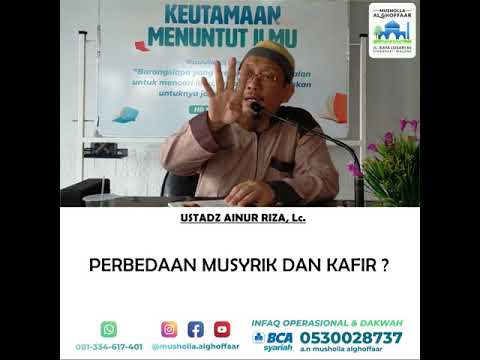 perbedaan musyrik dan kafir ?