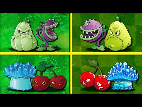 Random 12 Pair Team Plants PVZ 1 vs PVZ 2 - Which Version Will Win?
