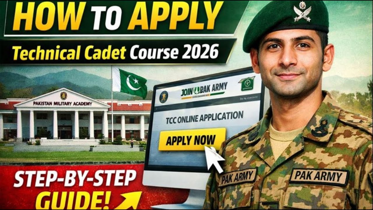 How to Apply for Pakistan Army Technical Cadet Course 2026 | Step-by-Step Join Pak Army Portal Guide