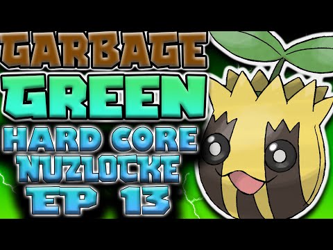 POWERING THROUGH!! Pokemon Garbage Green Nuzlocke Ep 13