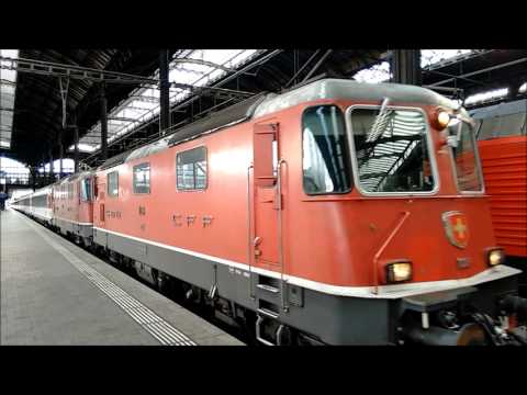 Basel SBB mit ICE, TGV Lyria, ETR 600, IC und ICN