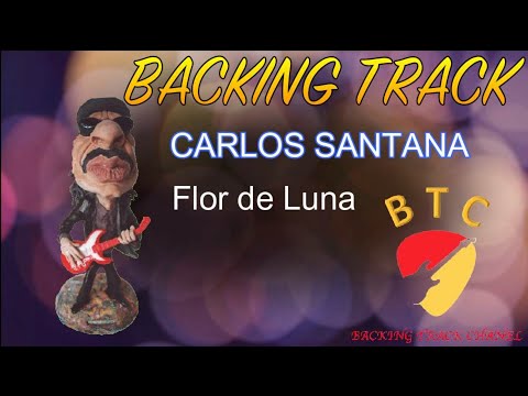 Moonflower (Flor de luna) Backing track 🎸 Carlos Santana