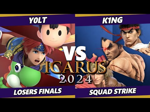 ICARUS 2024 LOSERS FINALS - K1NG Vs. y0lT - Smash Ultimate - SSBU