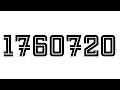 Numbers 0 To 8000000
