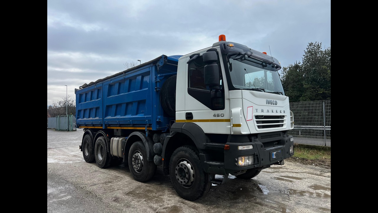 AUTOCARRO 4 ASSI IVECO TRAKKER 450 ANNO 2009 RIBALTABILE TRILATERALE