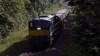 preview picture of video '071 on Drogheda-Tara mines empty ore train approaching Navan on 11-July-13'