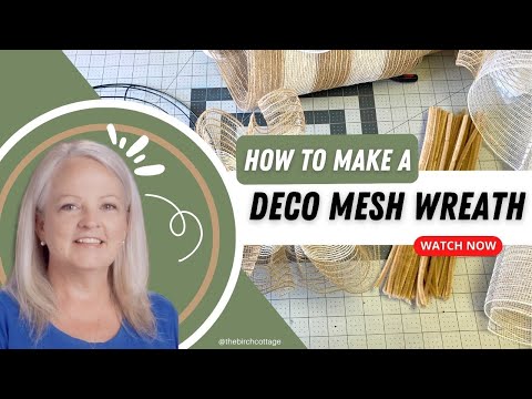 How to Make a Deco Mesh Wreath