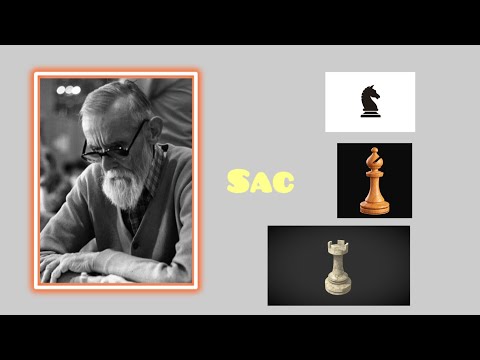 Emil Diemer Sacrifices his Bishop ,Knight and Rook for the attack