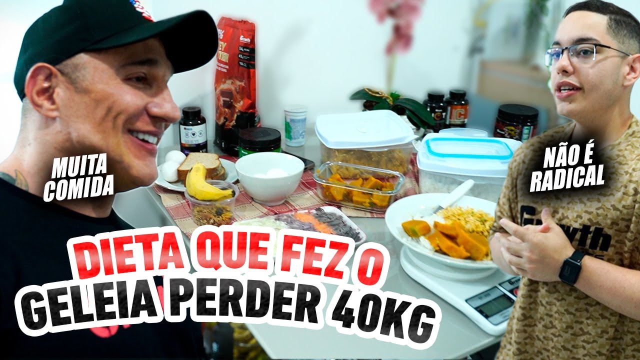 FÁBIO GIGA MOSTRA A DIETA QUE TRANSFORMOU O SHAPE DO GELEIA -40kg