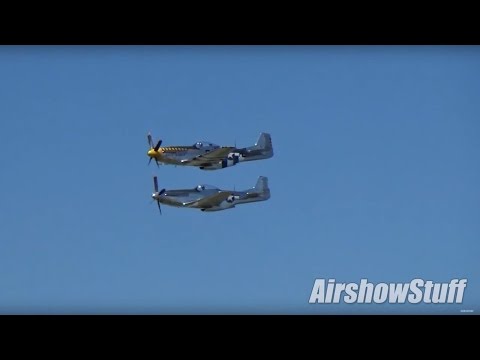 P-51 Mustang Formation Flyby - Air Power Over Hampton Roads 2016