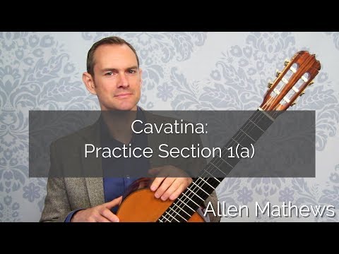 Play Stanley Myers - Cavatina:  Practice Section 1a