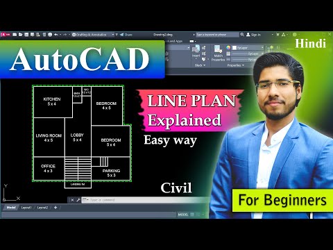 AutoCAD Simple Line Plan | Simple Steps Fast Way | For Civil Arch