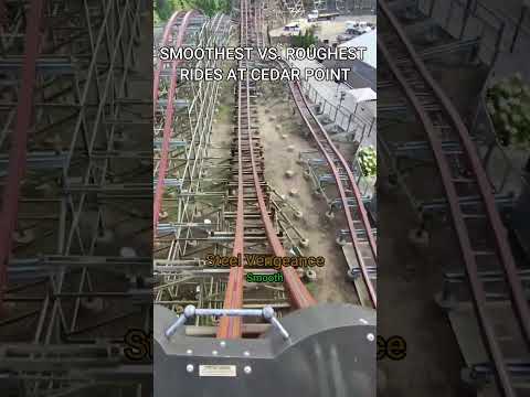 Smoothest vs Roughest Rides at Cedar Point 🎢 #CedarPoint #RollerCoasters #shorts