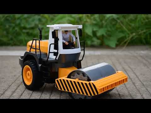 RC Road Roller Toy. Construction Machinery Toy Children play sand toys Christmas gift