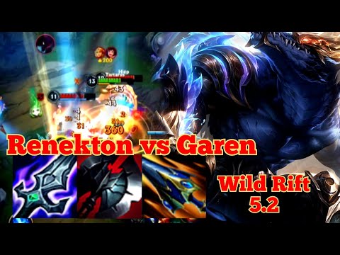 Renekton vs Garen Top - Wild Rift 5.2 Baron Lane
