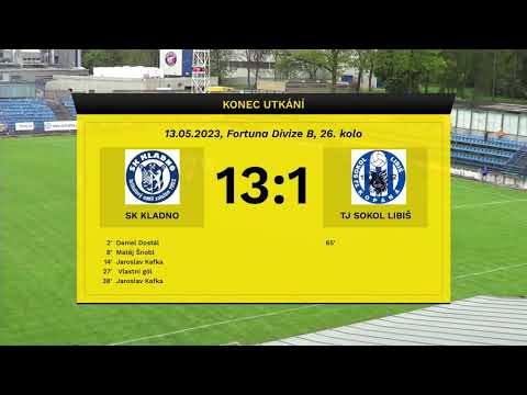Sestřih zápasu SK Kladno 13:1 TJ Sokol Libiš 13.5. 2023