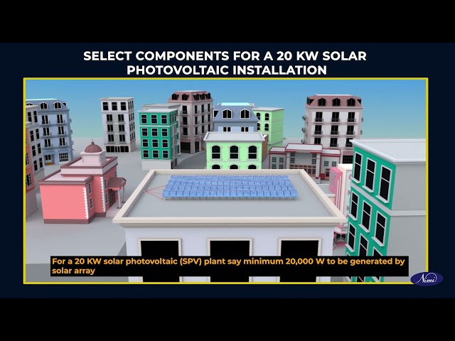 prepare bill of material for a 20 kw solar photovoltaic installation