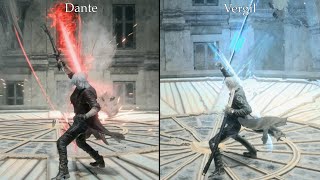Devil May Cry 5 Vergil Vs Dante  Comparison