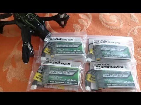 Hubsan X4 H107D Test with 750mAh Nanotech 70C