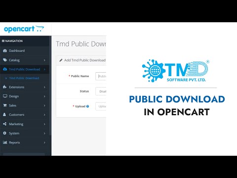 Public Download For Product In Opencart-TMD