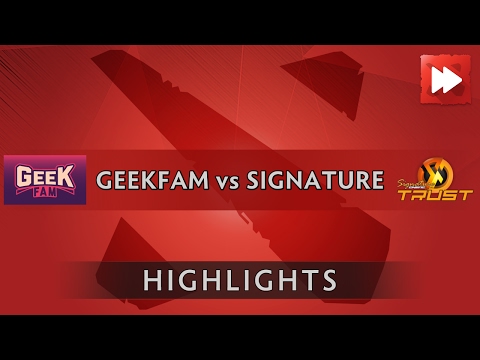 Geek Fam vs Signature.Dota2 - D2CL Season 6 - Dota Highlights