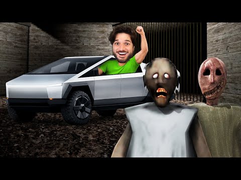 A GRANNY ANTIGA E A NOVA ME VIRAM FUGIR DA CASA DE CYBERTRUCK BLINDADO! (2 NOVOS FINAIS)