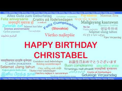Christabel   Languages Idiomas - Happy Birthday