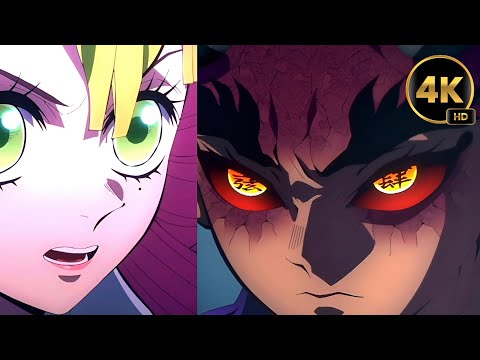 Mitsuri VS Hantengu | Demon Slayer S3 EP 10 4K 60 FPS
