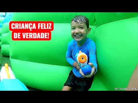 24 Horas de DIVERSÃO! Matheus no PARQUE de Infláveis